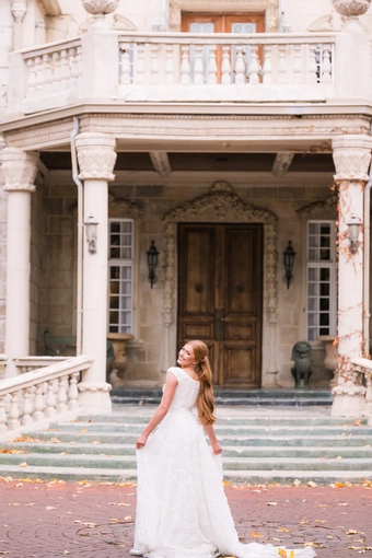 The Modest Bridal Collection by Barbie Style #MBC 7383 #8 default backface vertical thumbnail