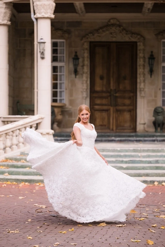 The Modest Bridal Collection by Barbie Style #MBC 7383 #5 frontface vertical thumbnail