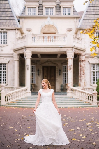 The Modest Bridal Collection by Barbie Style #MBC 7383 #1 frontface vertical thumbnail