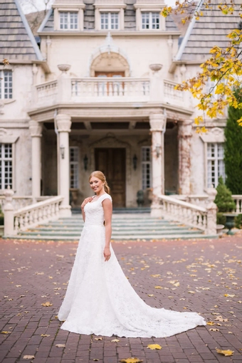 The Modest Bridal Collection by Barbie Style #MBC 7383 #4 frontface vertical thumbnail
