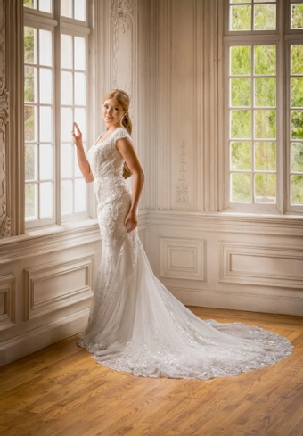 The Modest Bridal Collection by Barbie Style #MBC 7384 #3 frontface vertical thumbnail