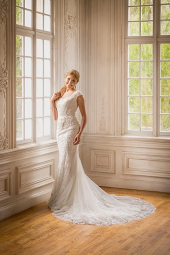 The Modest Bridal Collection by Barbie Style #MBC 7384 #1 frontface vertical thumbnail