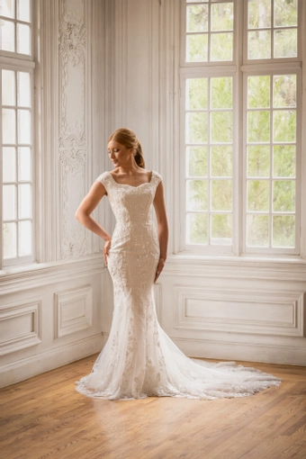 The Modest Bridal Collection by Barbie Style #MBC 7384 #2 frontface vertical thumbnail