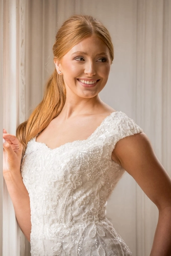 The Modest Bridal Collection by Barbie Style #MBC 7384 #5 frontface vertical cropped thumbnail