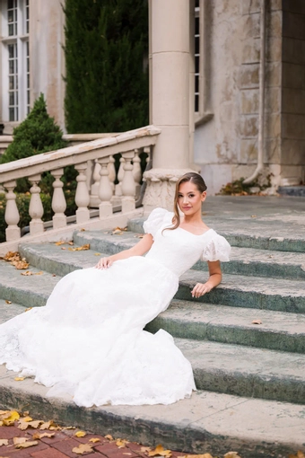 The Modest Bridal Collection by Barbie Style #MBC 7385 #2 frontface vertical thumbnail