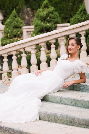 The Modest Bridal Collection by Barbie Style #MBC 7385 #1 frontface vertical thumbnail