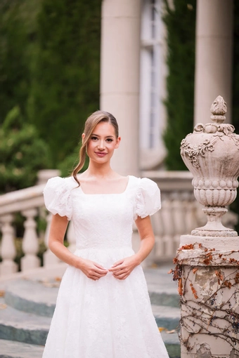 The Modest Bridal Collection by Barbie Style #MBC 7385 #7 frontface vertical cropped thumbnail