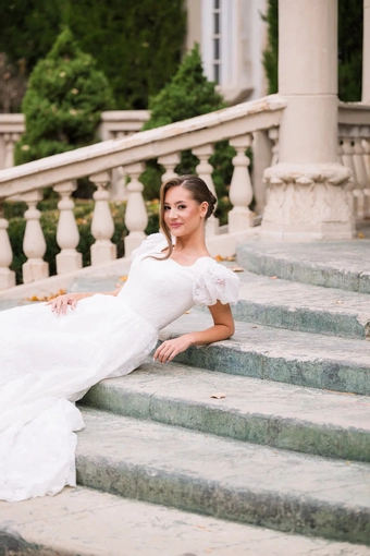 The Modest Bridal Collection by Barbie Style #MBC 7385 #5 frontface vertical cropped thumbnail