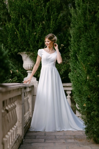 The Modest Bridal Collection by Barbie Style #MBC 7387 #1 frontface vertical thumbnail
