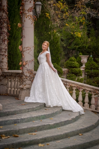 The Modest Bridal Collection by Barbie Style #MBC 7388 #3 frontface vertical thumbnail