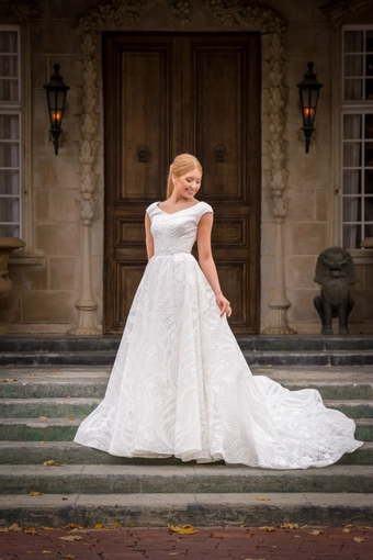 The Modest Bridal Collection by Barbie Style #MBC 7388 #2 frontface vertical thumbnail