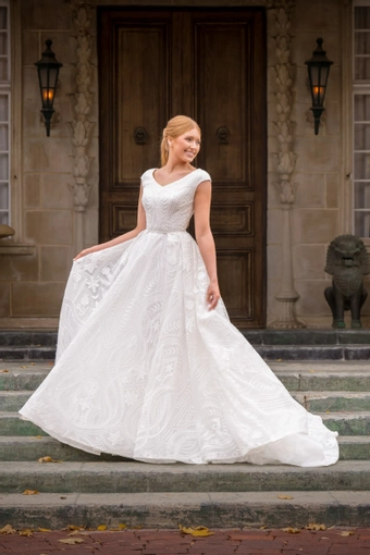 The Modest Bridal Collection by Barbie Style #MBC 7388 #4 frontface vertical thumbnail
