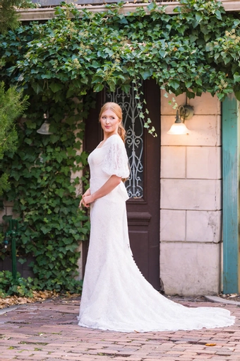 The Modest Bridal Collection by Barbie Style #MBC 7389 #2 frontface vertical thumbnail