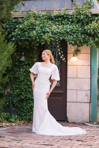 The Modest Bridal Collection by Barbie Style #MBC 7389 #1 frontface vertical thumbnail