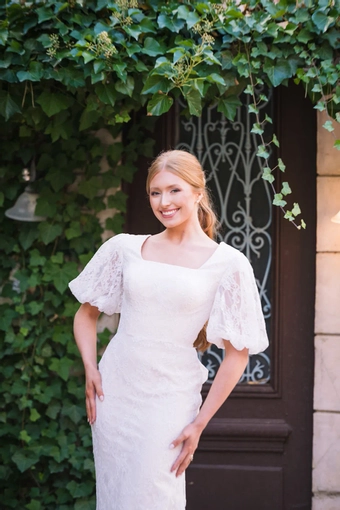 The Modest Bridal Collection by Barbie Style #MBC 7389 #4 frontface vertical cropped thumbnail