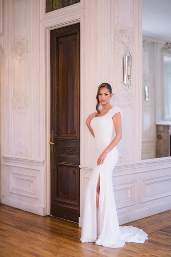 The Modest Bridal Collection by Barbie Style #MBC 7390 #2 frontface vertical thumbnail