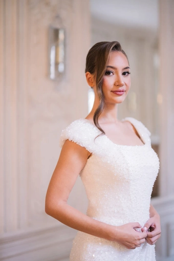The Modest Bridal Collection by Barbie Style #MBC 7390 #4 frontface vertical cropped thumbnail
