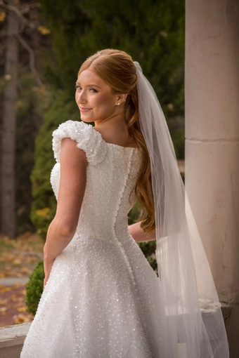 The Modest Bridal Collection by Barbie Style #MBC 7391 #10 backface vertical cropped thumbnail