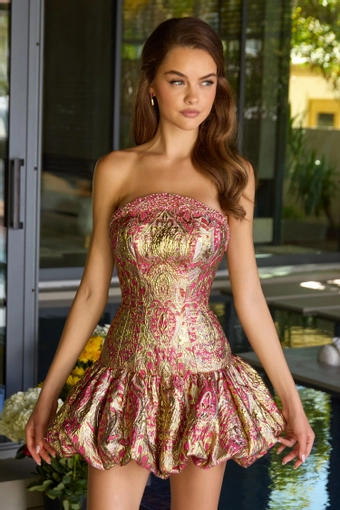 Ava Presley Style #42416 #2 Fuchsia/Gold frontface vertical thumbnail