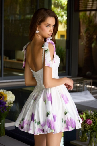 Ava Presley Style #42432 #6 White/Lilac backface vertical thumbnail