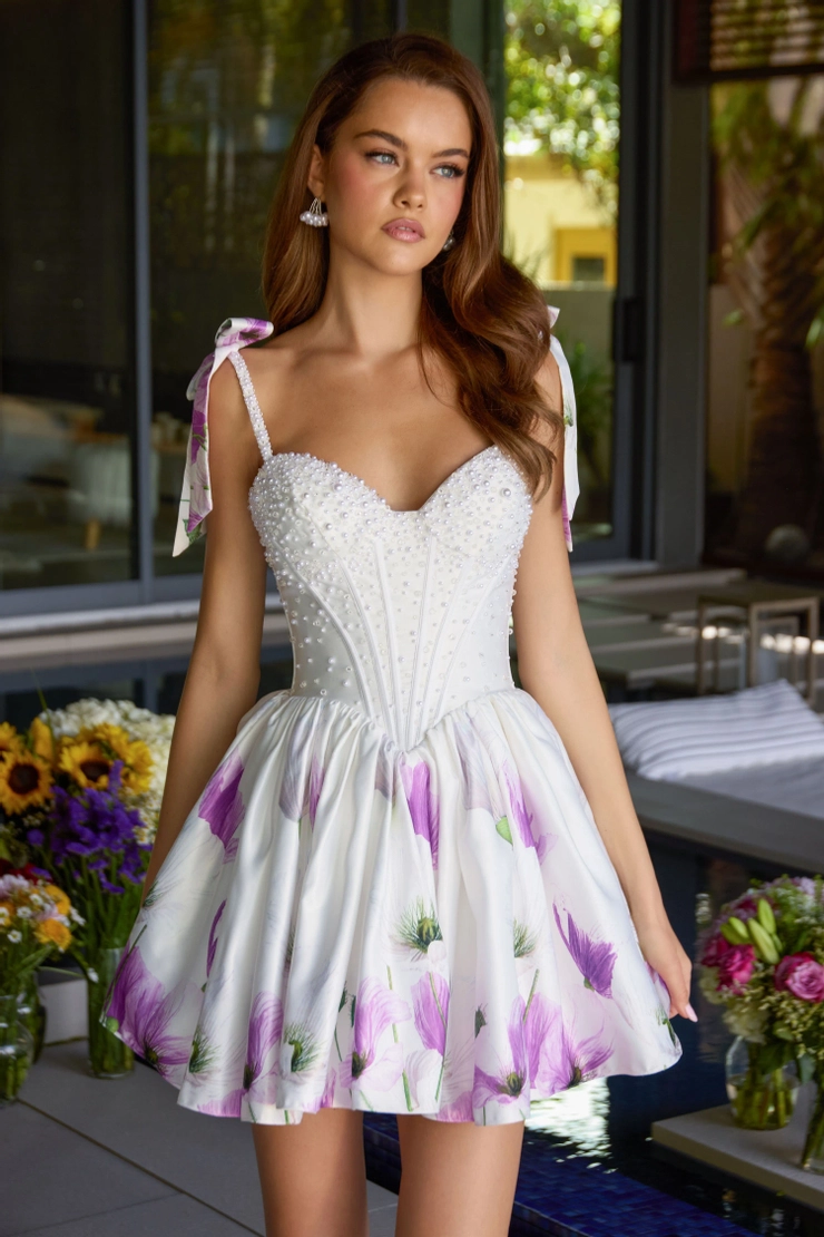 Ava Presley Style #42432 #1 White/Lilac frontface vertical picture