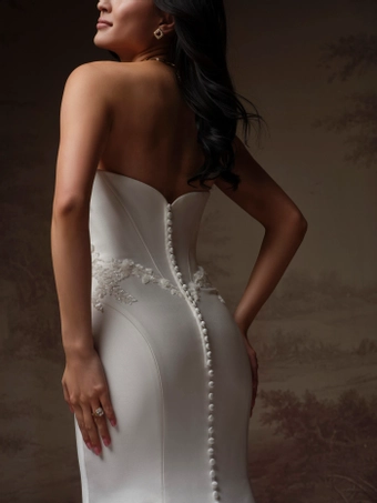 Sottero and Midgley Style #F6SS036A01 #8 backface vertical cropped thumbnail