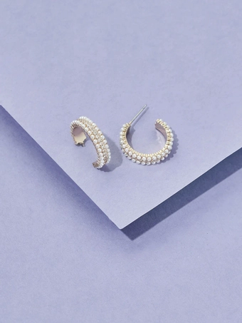 Olive & Piper Adelaide Hoops #1 Gold vertical thumbnail