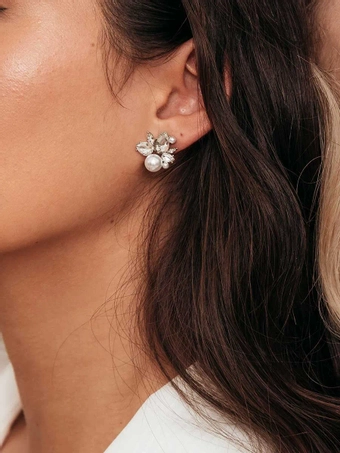Olive & Piper Bordeaux Studs #4 vertical thumbnail