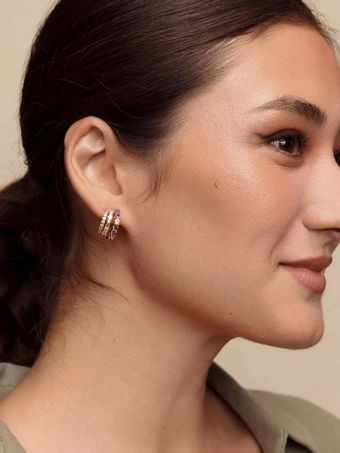 Olive & Piper Cassia Hoops #1 vertical thumbnail