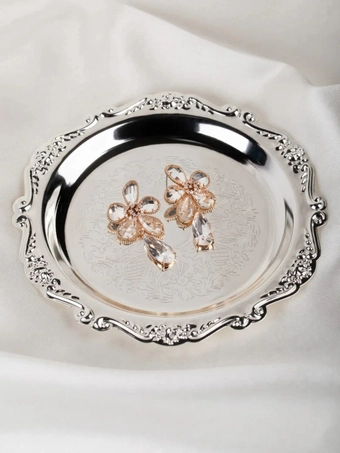 Olive & Piper Clarisse Drops #2 Gold/Clear vertical thumbnail