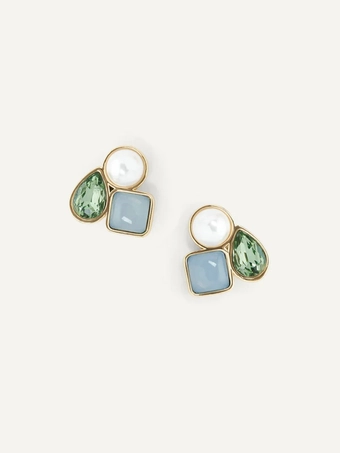 Olive & Piper Clemence Studs #0 default Gold vertical thumbnail