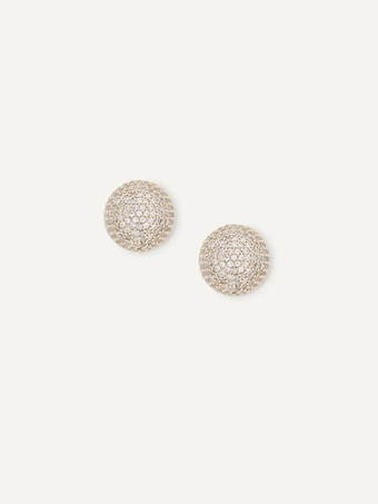 Olive & Piper Emma Studs #3 Gold/Clear vertical thumbnail
