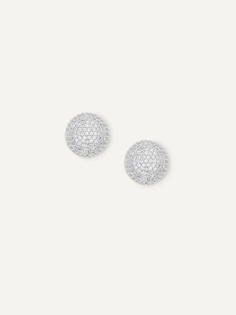 Olive & Piper Emma Studs #4 Silver/Clear vertical thumbnail