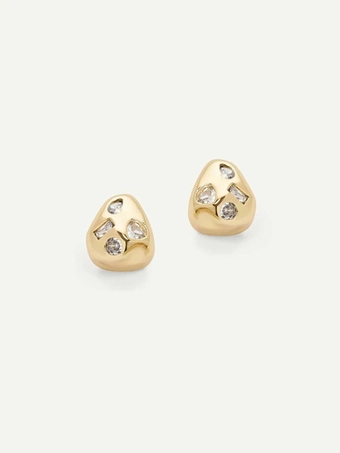 Olive & Piper Ginny Studs #0 default Gold vertical thumbnail
