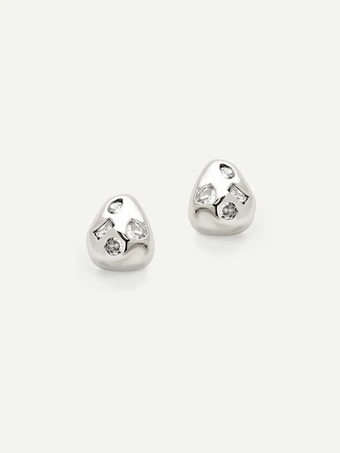 Olive & Piper Ginny Studs #1 Silver vertical thumbnail