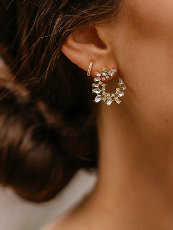Olive & Piper Lupe Crescent Studs #2 vertical thumbnail