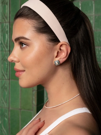 Olive & Piper Lyra Studs #1 Gold vertical thumbnail