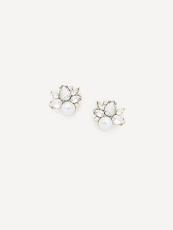 Olive & Piper Mini Bordeaux Studs #2 Gold vertical thumbnail