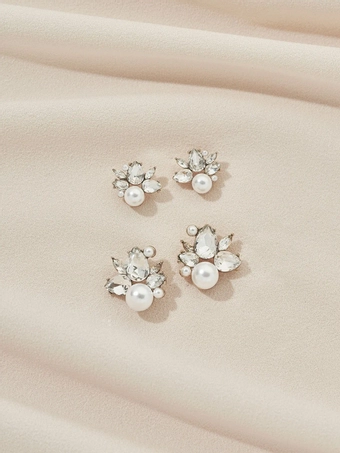 Olive & Piper Mini Bordeaux Studs #1 Gold vertical thumbnail
