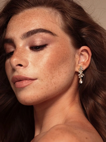 Olive & Piper Mini Valentina Earrings #2 Gold vertical thumbnail