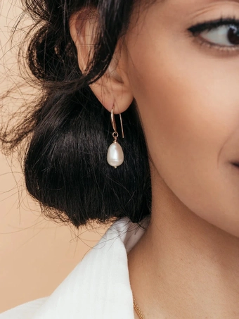 Olive & Piper Prado Pearl Drops #5 Gold vertical thumbnail