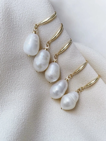 Olive & Piper Prado Pearl Drops #1 Gold vertical thumbnail