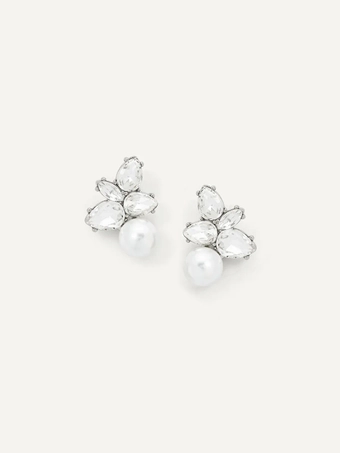 Olive & Piper Remi Studs #1 Silver vertical thumbnail