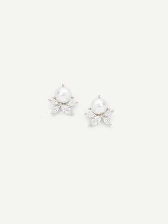 Olive & Piper Sandra Studs #1 Silver vertical thumbnail