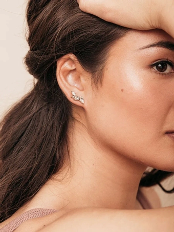 Olive & Piper Sydney Studs #2 Gold vertical thumbnail