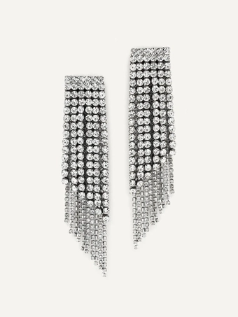 Olive & Piper Vera Earrings #3 Silver vertical thumbnail