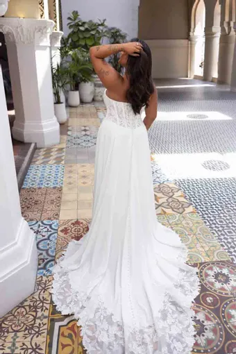 Essense of Australia Plus Size Style NO. D4504PS #4 default backface vertical thumbnail