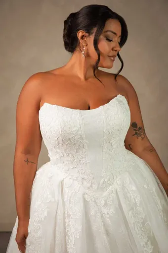 Essense of Australia Plus Size Style NO. D4553PS #4 frontface vertical cropped thumbnail