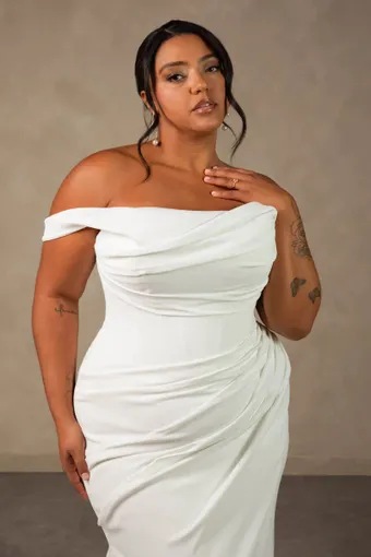 Essense of Australia Plus Size Style NO. D4563PS #6 frontface vertical cropped thumbnail