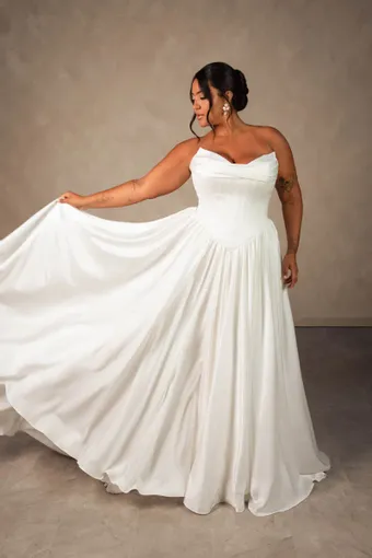 Essense of Australia Plus Size Style NO. D4568PS #1 frontface vertical thumbnail